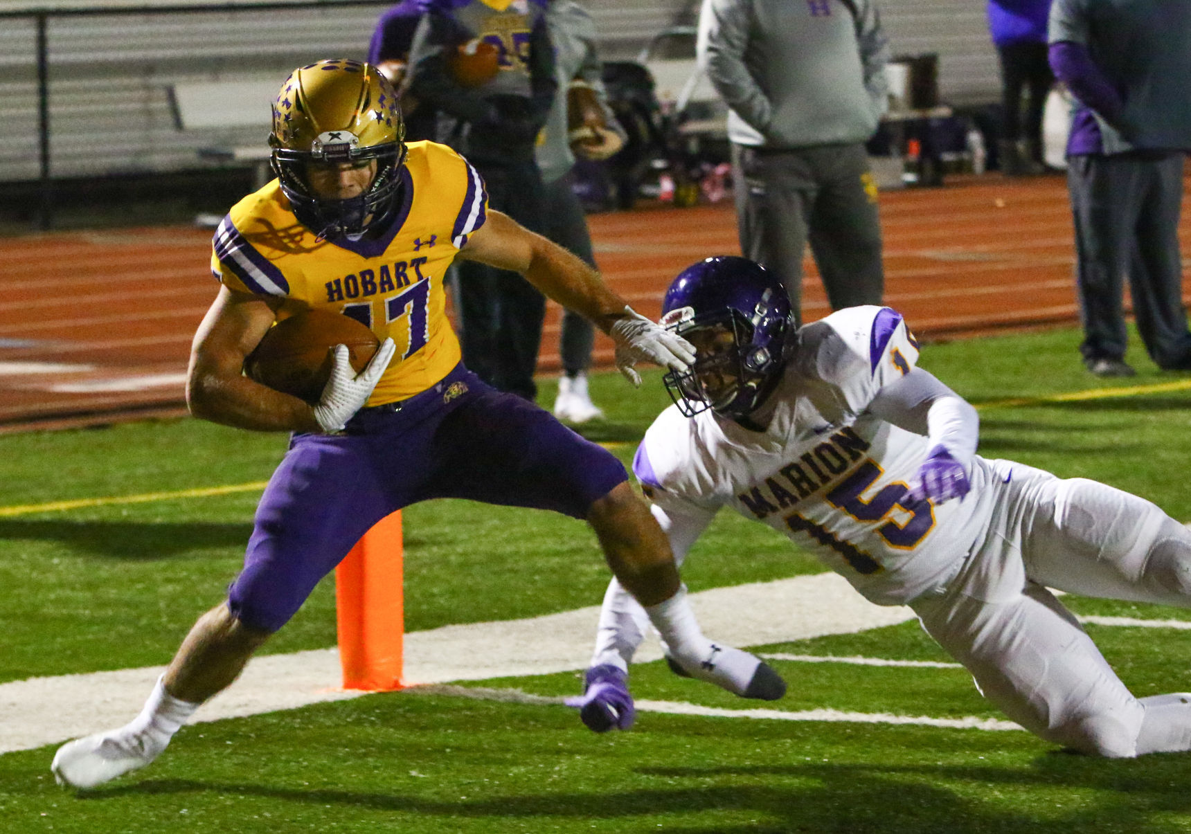 4A football semistate: Hobart vs. Marion